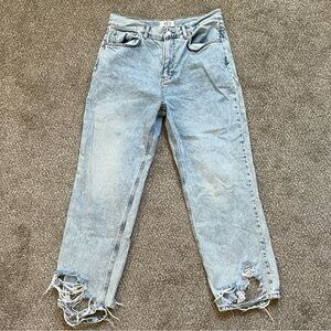 Free People Light Wash Bonita Distressed Jeans